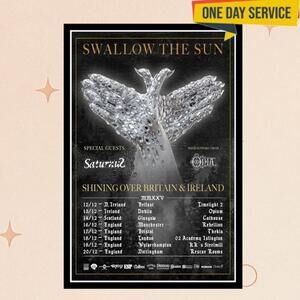 Swallow The Sun Shining Over Britain  Ireland Tour 2025 Posters